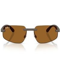 Ray-Ban - 60Mm Polarized Irregular Sunglasses - Lyst
