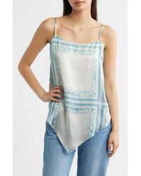 Reformation - Esme Scarf Print Silk Camisole (Nordstrom Exclusive) - Lyst