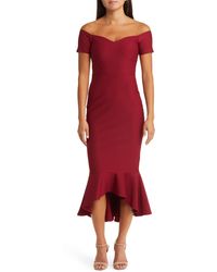Lulus - How Much I Care Off The Shoulder Dress - Lyst