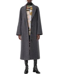 Burberry Ellerton Wool Blend Coat - Orange