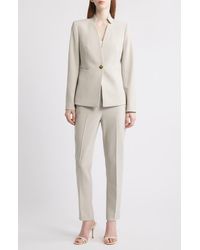 Tahari - Notch Neck One-Button Jacket - Lyst