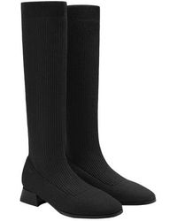 VIVAIA - Tara Pro Square-Toe Water Repellent Wool Knee-High Boots - Lyst