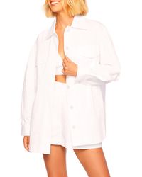 Susana Monaco - Cotton Poplin Shirt Jacket - Lyst