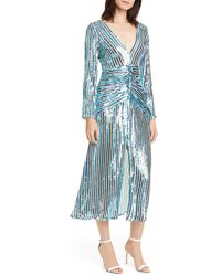RIXO London Emmy Dress - Blue