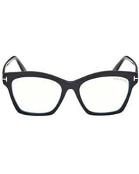 Tom Ford - 53Mm Square Light Blocking Optical Glasses - Lyst