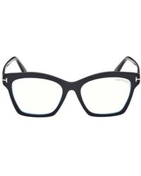 Tom Ford - 53Mm Square Light Blocking Optical Glasses - Lyst