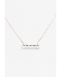 Dana Rebecca - 'sylvie Rose' Diamond Bar Pendant Necklace - Lyst