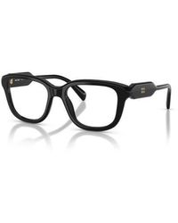 Miu Miu - 51Mm Rectangle Optical Glasses - Lyst