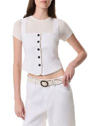Rag & Bone - Mariana Square Neck Linen Blend Vest - Lyst