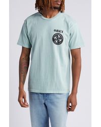 Obey - Stay Alert Graphic T-shirt - Lyst