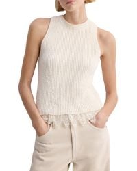 Mango - Bruma Crop Sweater Tank - Lyst