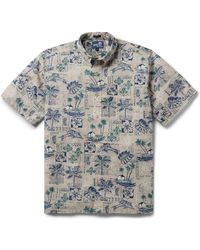 Reyn Spooner - Classic Fit Tapa Print Short Sleeve Button-down Shirt - Lyst