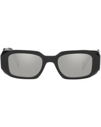Prada - 49mm Small Rectangular Sunglasses - Lyst