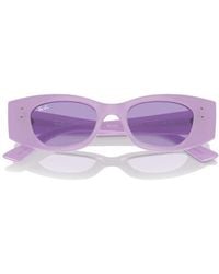 Ray-Ban - Kat 49Mm Small Rectangular Sunglasses - Lyst