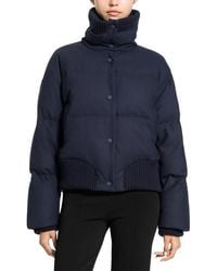 Theory - Cozy Collar Puffer Jacket - Lyst