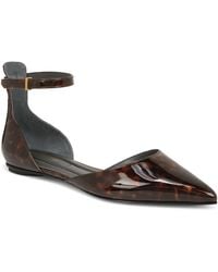 Franco Sarto - Racer Ankle Strap D'orsay Pointed Toe Flat - Lyst