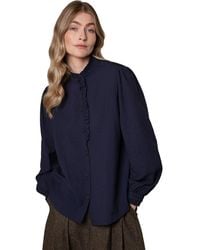 Celtic & Co. - Textured Frill Collar Blouse - Lyst