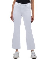 Kut From The Kloth - Kelsey Raw Hem High Waist Ankle Flare Jeans - Lyst
