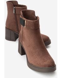 Prologue Shoes - Rashe Block Heel Zip Boot - Lyst