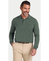 Raging Bull - Long Sleeve Knitted Polo Shirt - Lyst