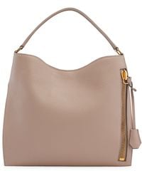 Tom Ford - Small Alix Grain Leather Hobo Bag - Lyst