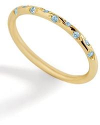 Mint & Lily - Dainty Constellation Birthstone Ring - Lyst