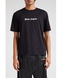 Palm Angels - Classic Logo Slim Fit Cotton Graphic T-shirt - Lyst