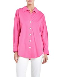 English Factory - Oversize Cotton Button-Up Shirt - Lyst