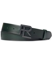 Ralph Lauren Purple Label - Rl Buckle Leather Belt - Lyst