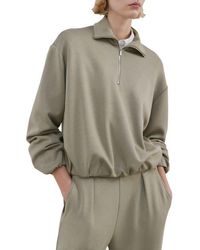 Mango - High Neck Balloon Sweatshirt - Lyst