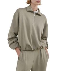 Mango - High Neck Balloon Sweatshirt - Lyst