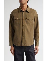 Visvim - Lumber Wool & Linen Button-Up Shirt - Lyst