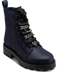 Karl Lagerfeld - Mela Combat Boot - Lyst