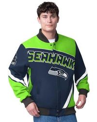 G-III Extreme - Seattle Seahawks Maximum Racing Full-Snap Jacket - Lyst