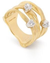 Marco Bicego - Marrakech Diamond Stack Coil Ring - Lyst
