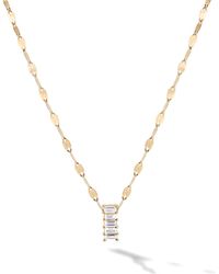 Lana Jewelry - Baguette Diamond Pendant Necklace - Lyst