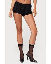 Edikted - Tauri Tiered Ruffle Micro Shorts - Lyst