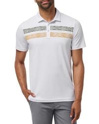 Travis Mathew - Perfect Memory Chest Stripe Cotton Blend Piqué Polo - Lyst