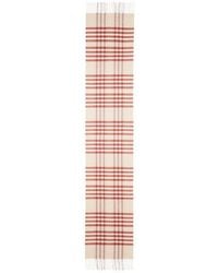 Johnstons of Elgin - Grid Check Cashmere Fringe Scarf - Lyst