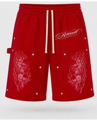 RETROVERT - Flame Skull Shorts - Lyst