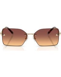 Tiffany & Co. - 59Mm Gradient Rectangular Sunglasses - Lyst