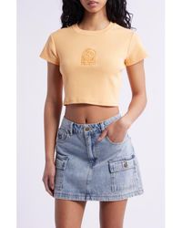 Rip Curl - San Carlos Crop Cotton Jersey Graphic T-Shirt - Lyst