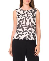 Halogen® - Gathered Neck Sleeveless Shell - Lyst