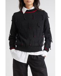 KÚR - Hand-Knit Wool Blend Sweater - Lyst