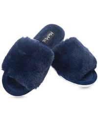Memoi - The Bette Plush Faux Fur Slipper - Lyst