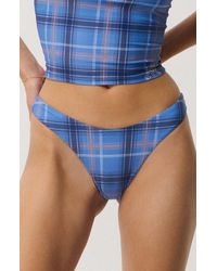 Rip Curl - Archive Plaid Bikini Bottoms - Lyst
