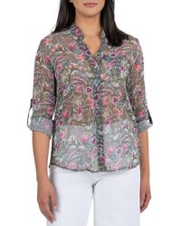 Kut From The Kloth - Jasmine Chiffon Button-Up Shirt - Lyst