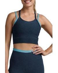 Beyond Yoga - Space Dye Long Layered Bra - Lyst