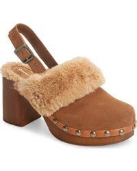 Chocolat Blu - Fawn Faux Shearling Mule - Lyst