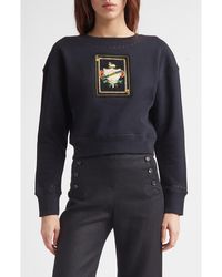 Bode - Bullion Card Cotton Graphic Sweatshirt - Lyst